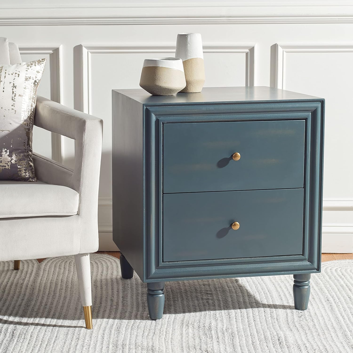 Steel Teal Accent Table K99318
