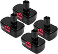 4-Pack 3.6Ah 19.2V Ni-Mh C3 Battery Replacement H814