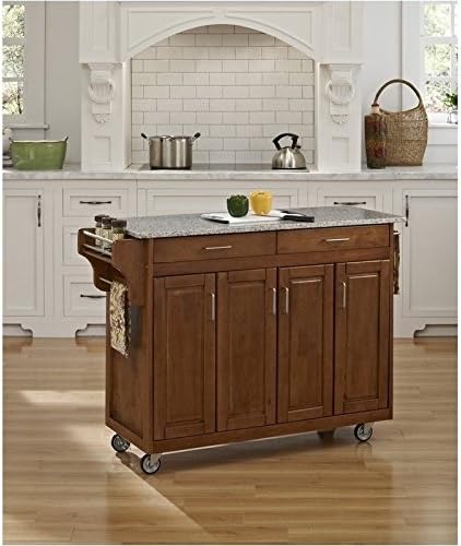 49 Wood Top Kitchen Cart D496