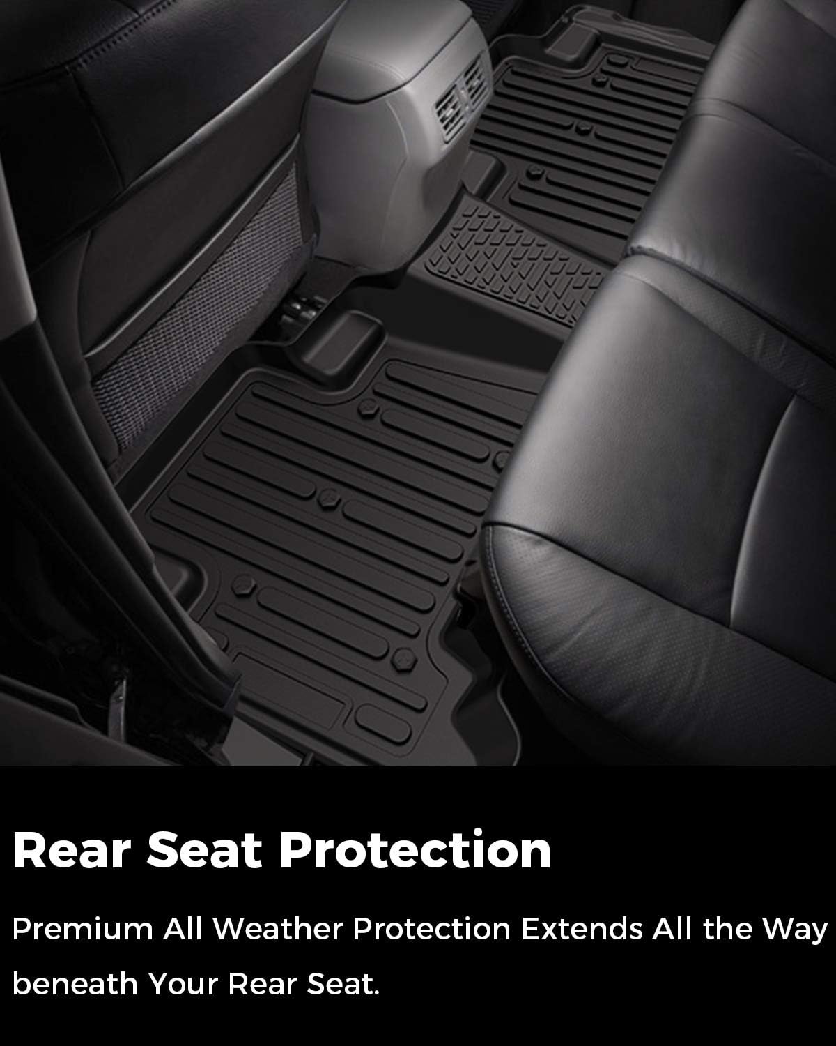 Black All-Weather Floor Liners for Toyota 4Runner and Lexus GX460 L71856