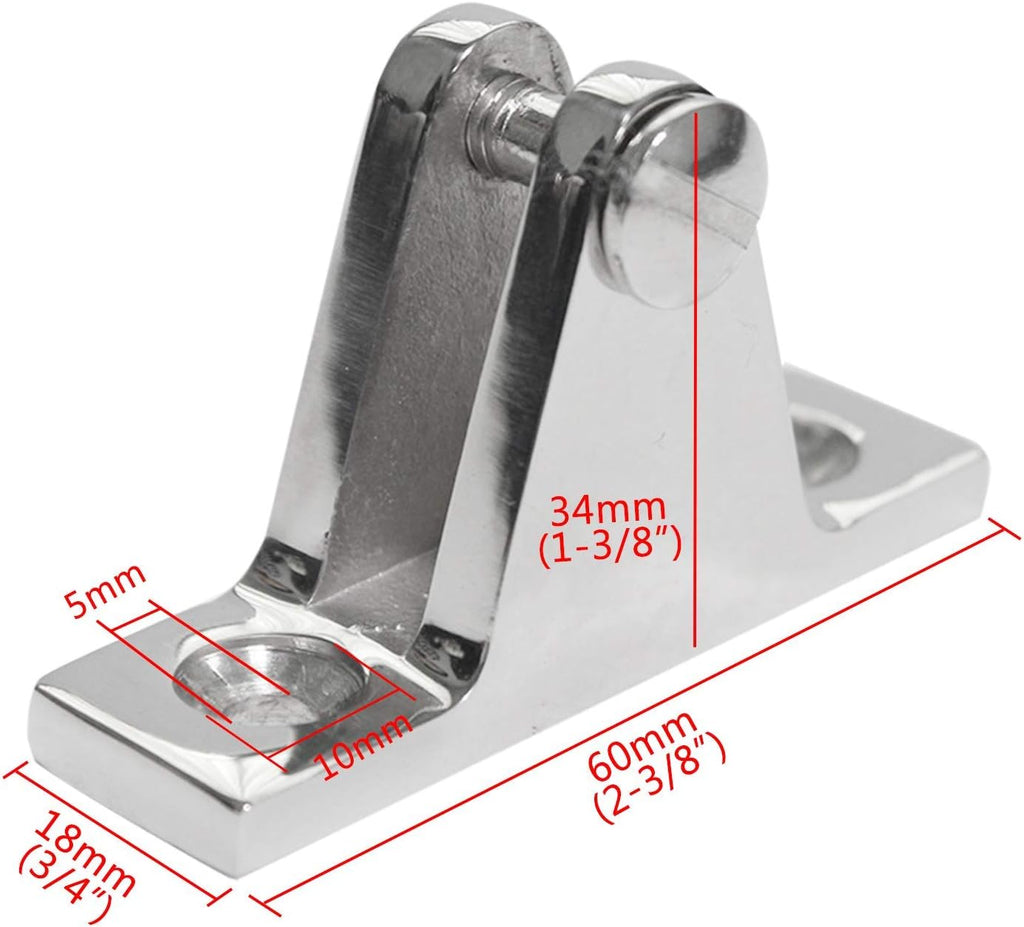 12Set Stainless Steel Boat Deck Hinge Fittings Hardware V2210