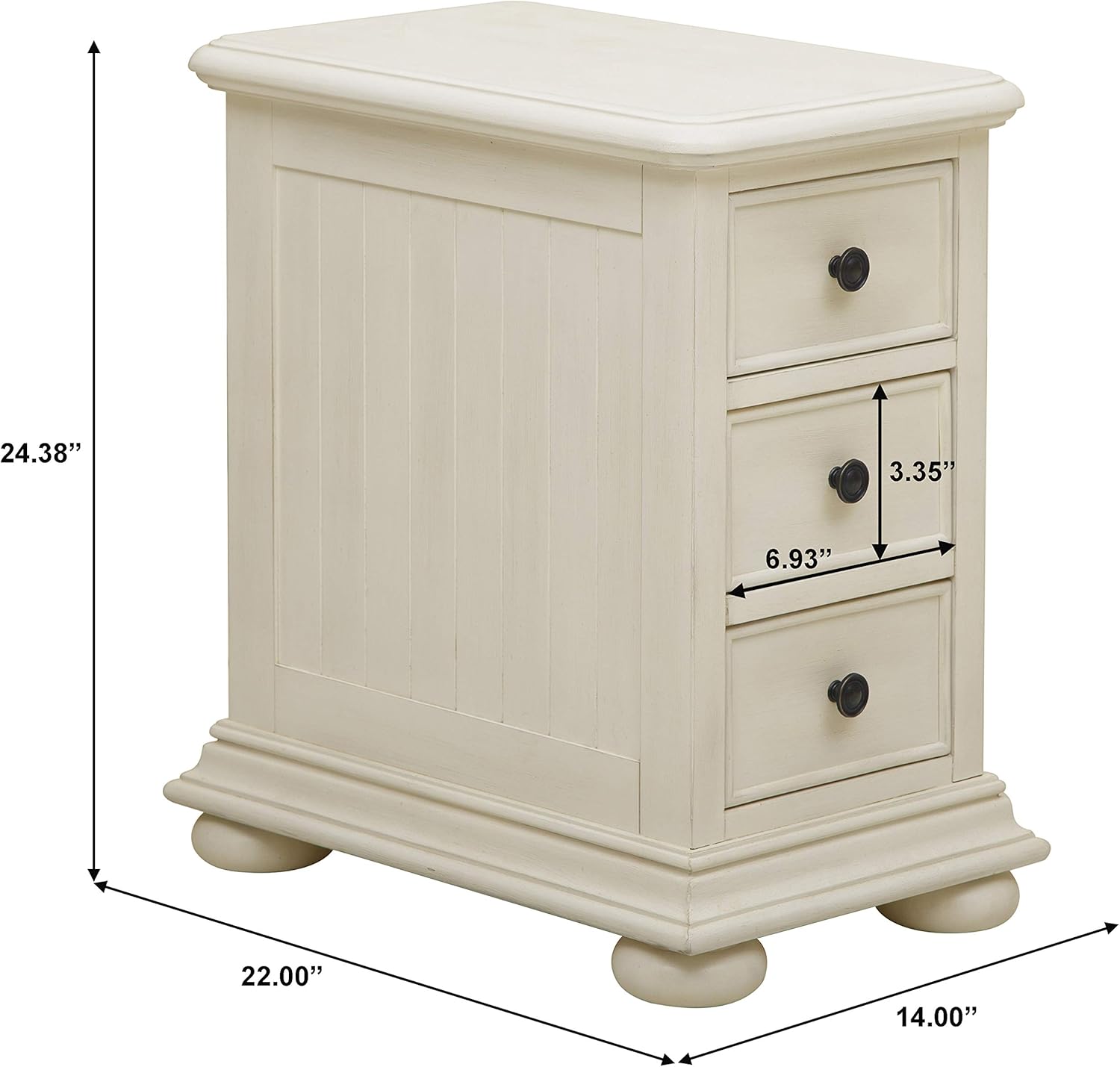 White Accent Chest Cabinet Q22721