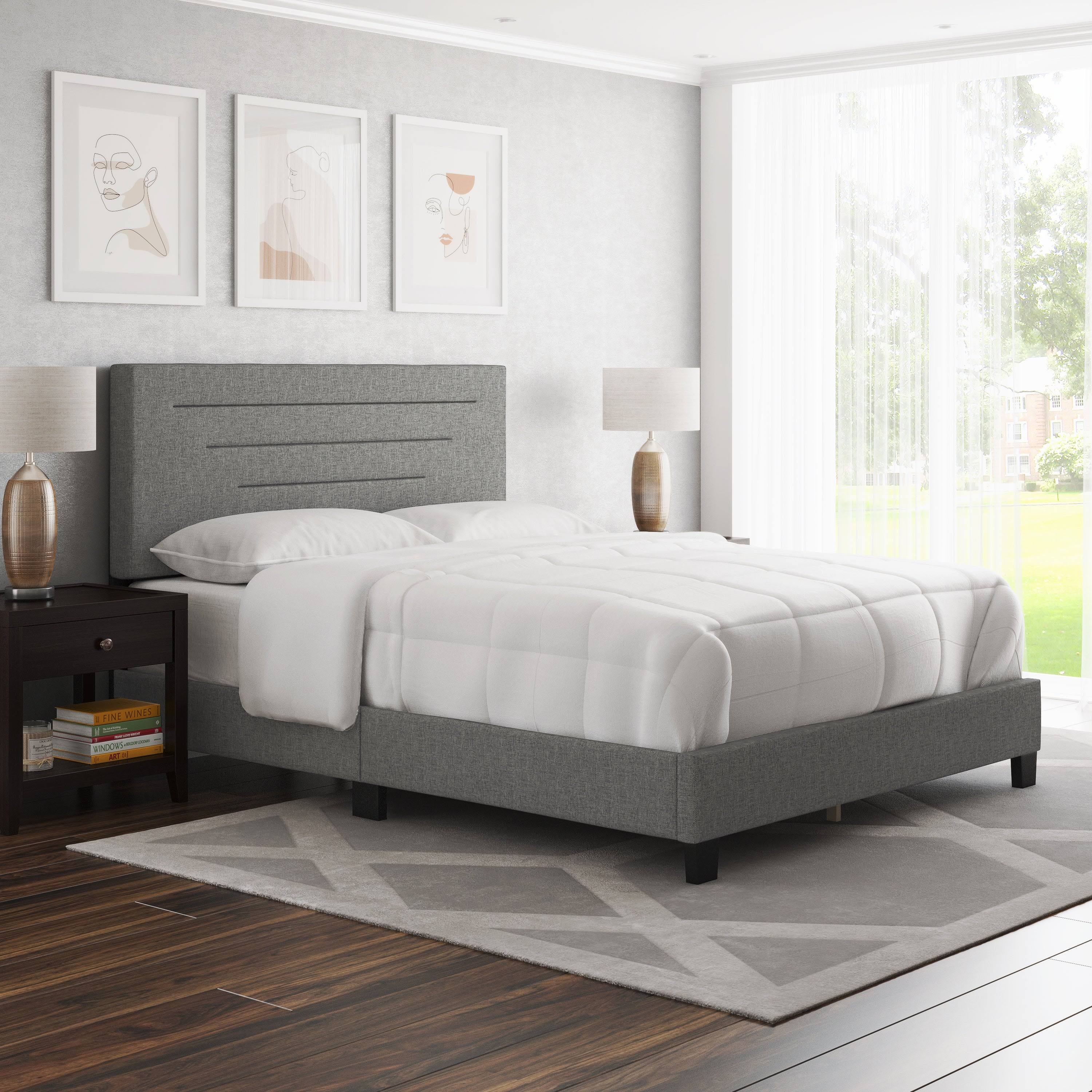 Twin Linen Bed Frame H662403