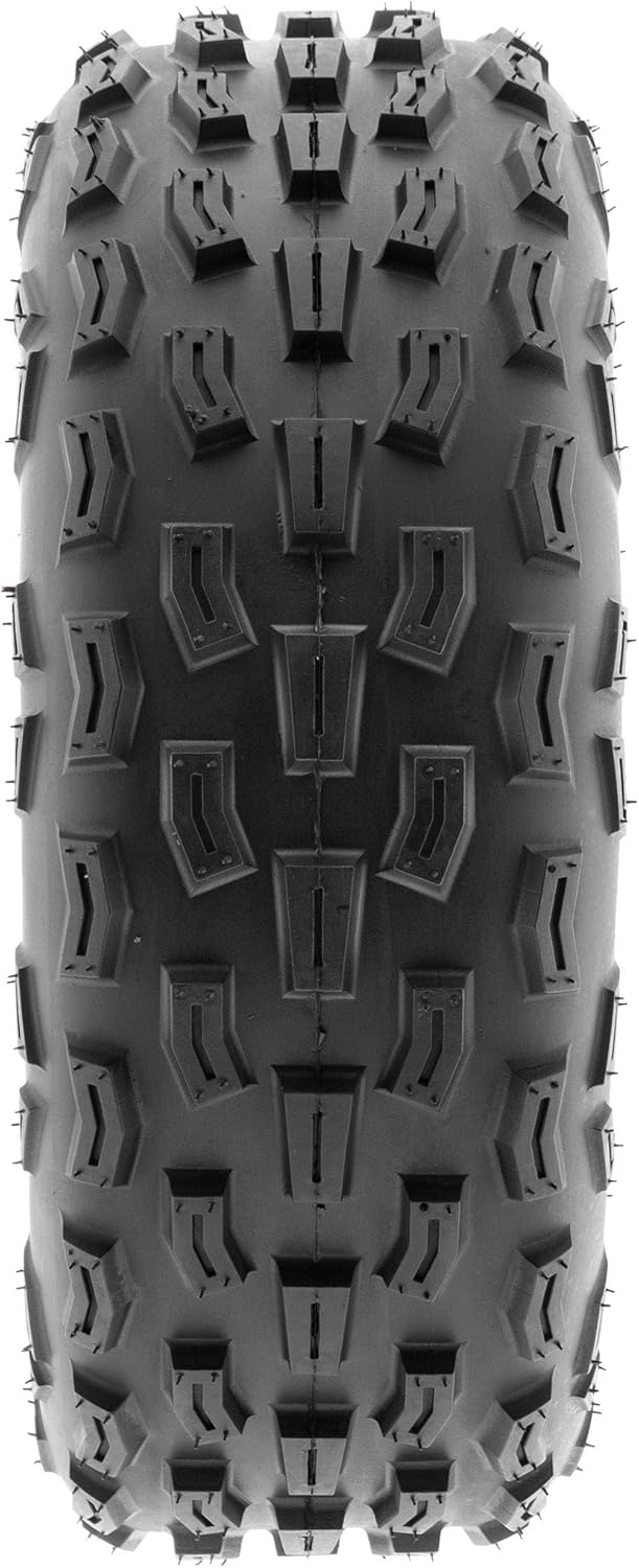 20x7-8 ATV UTV Go-Karts Tire, Knobby Tread, 6 PR, Tubeless Pack of 2 P776