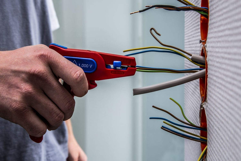 Automatic Wire Stripper for round cables 24-10 AWG (0.2-6 mm²), red, Pack of 2 M998