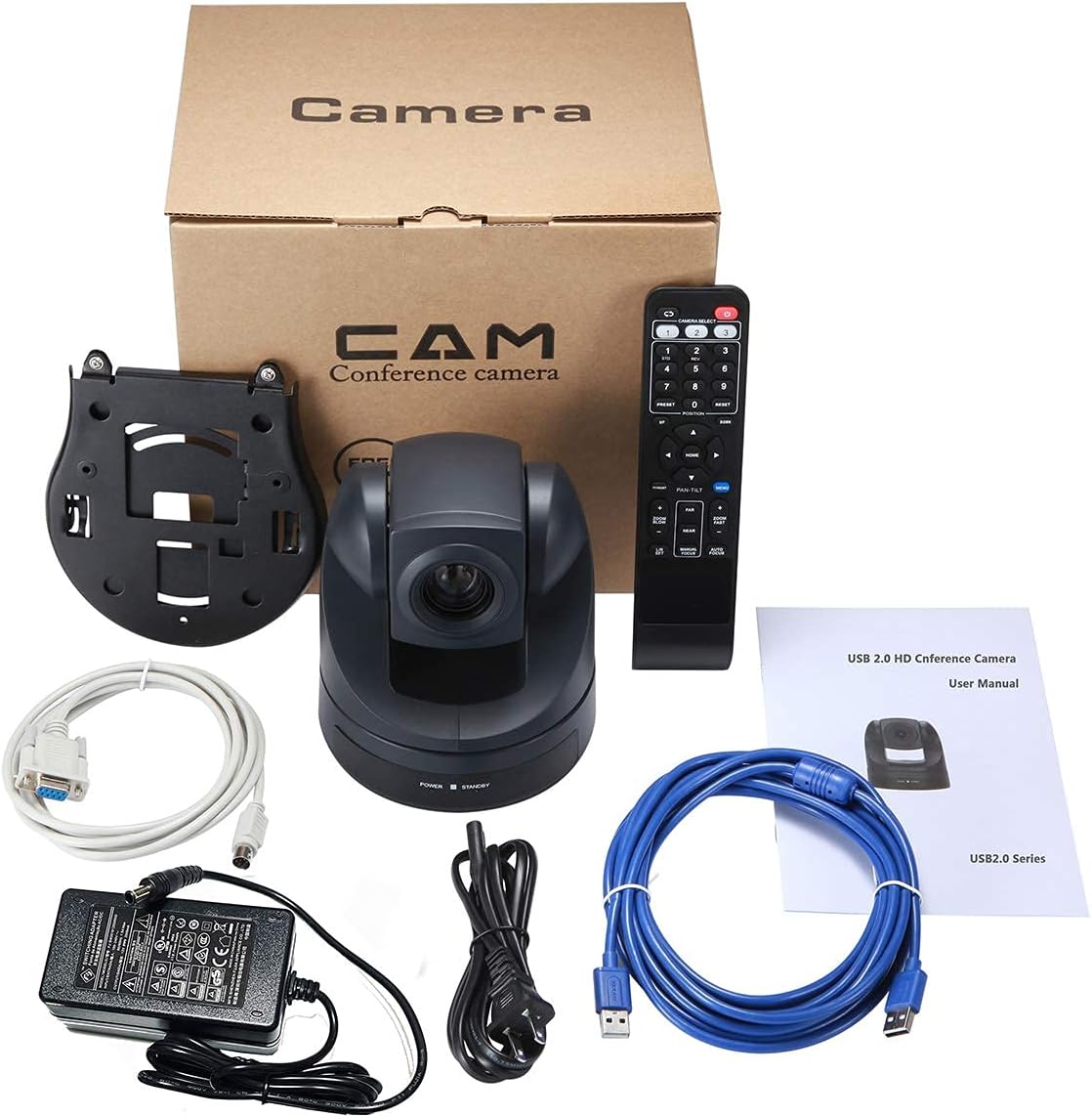 10X Optical Zoom 1080P PTZ Camera USB2.0 Video Conference Camera V7411