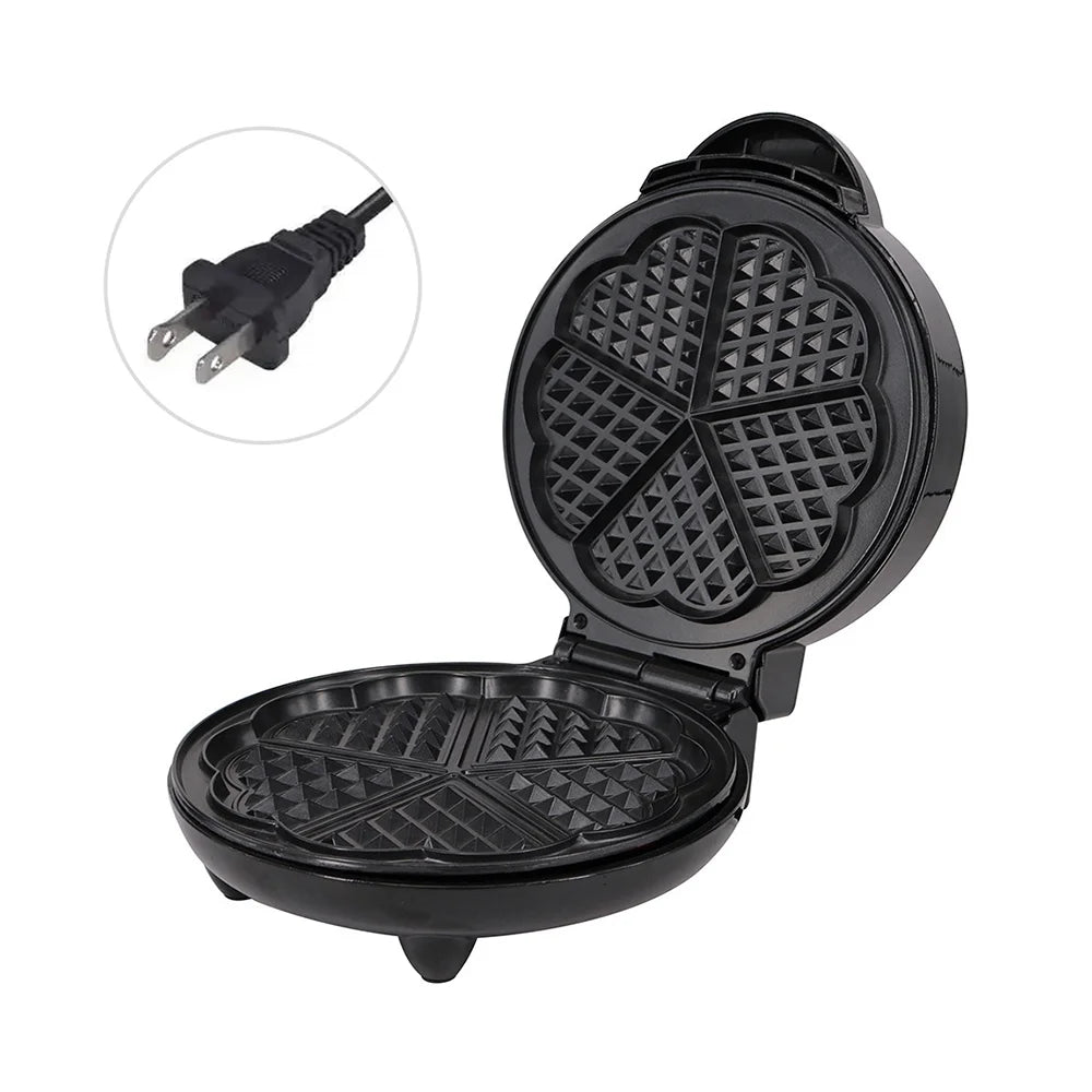 1000W Heart-Shaped Electric Waffle Maker X2116