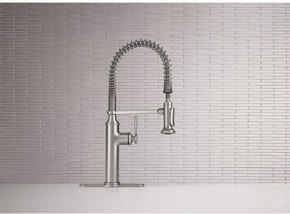 Kohler Kitchen Faucet Pull-Down Sprayer Single Handle Vibrant Stainless Q841176
