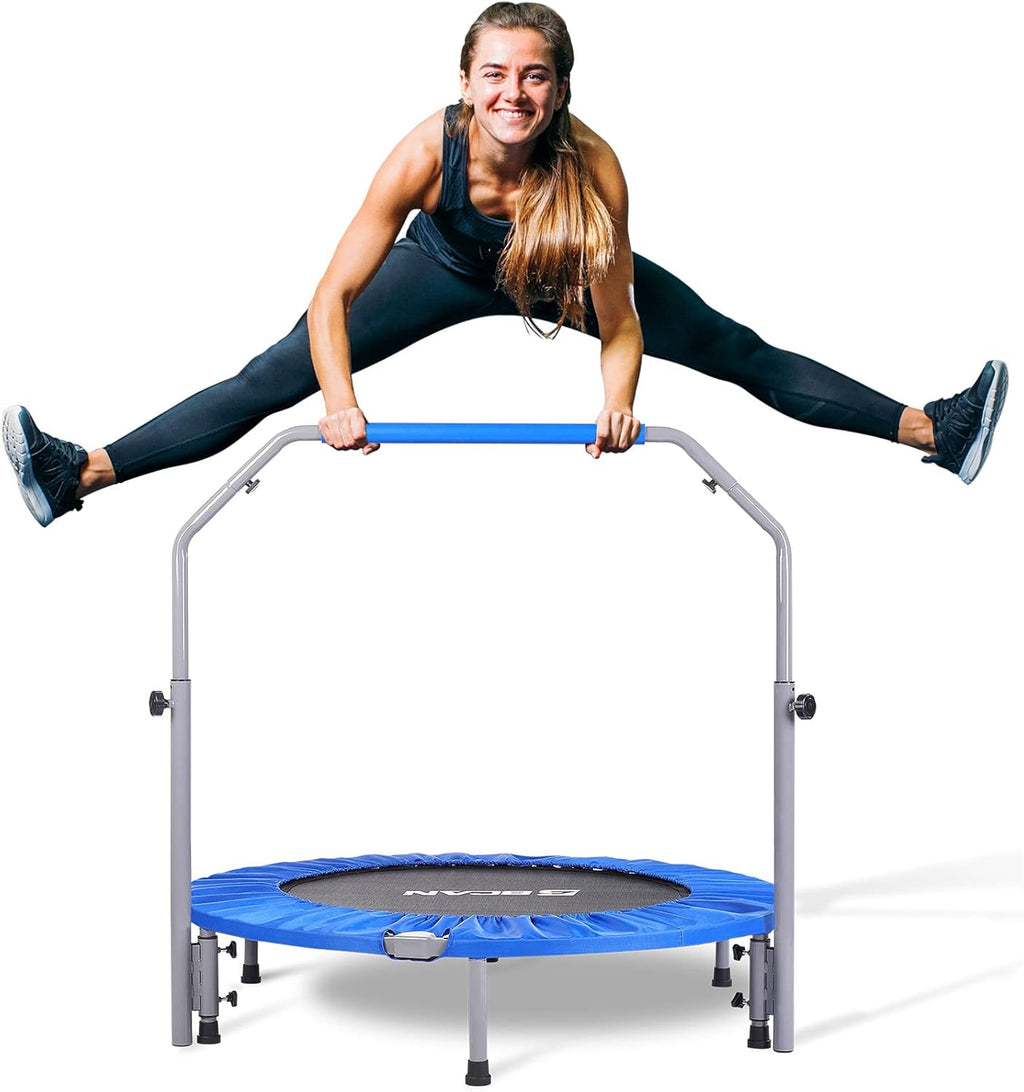 Foldable Mini Trampoline with Adjustable Foam Handle L399