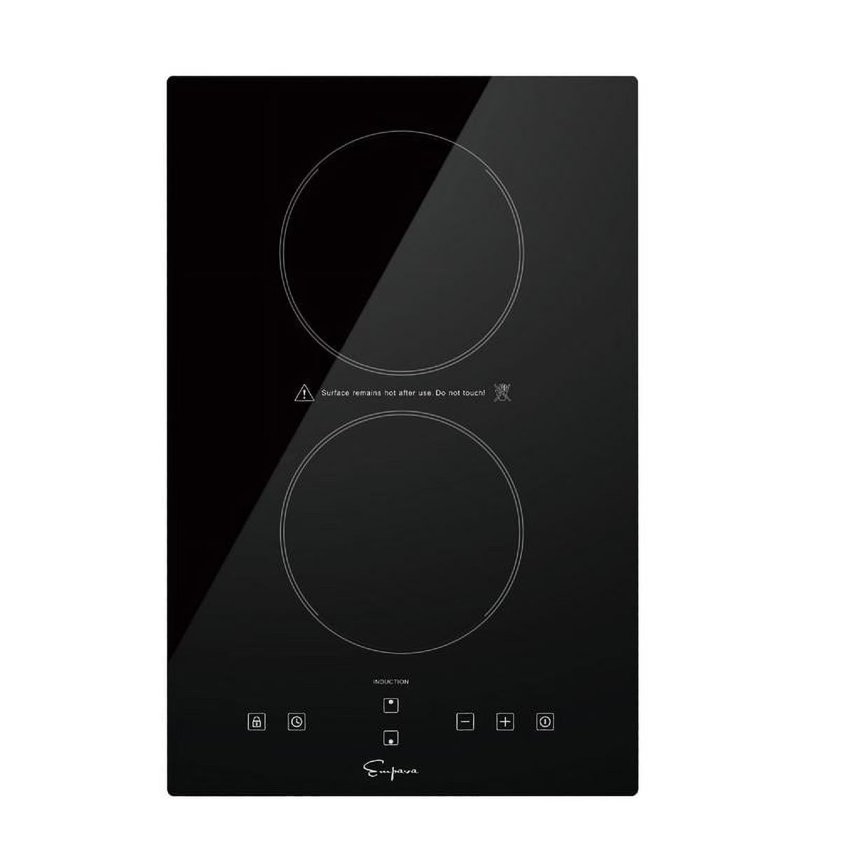 2 Burner Induction Cooktop with Ceramic Glass Surface D2670