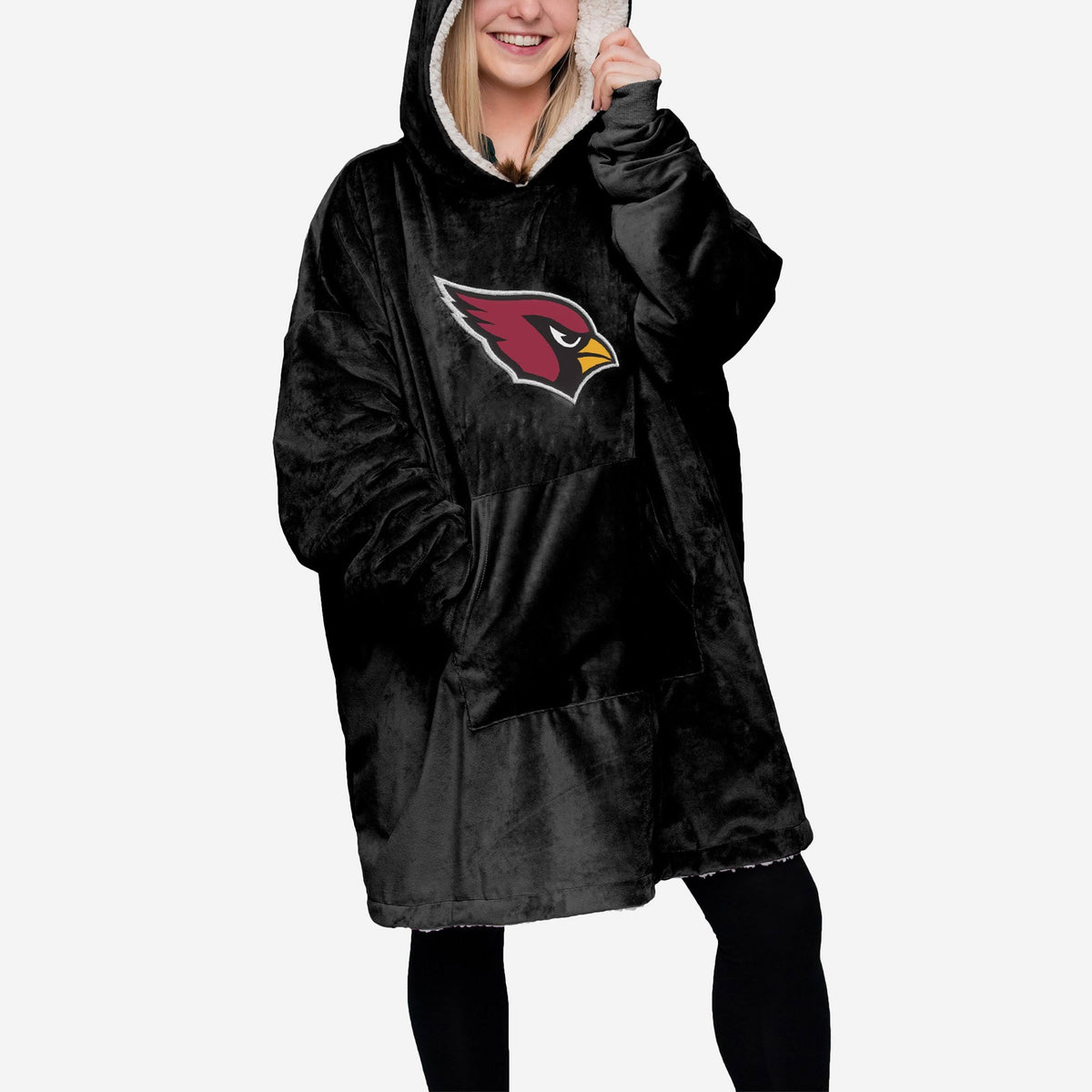 Black Reversible Sherpa Hoodie G43869