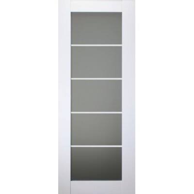 Wood and Glass Painted Smart Door O682838