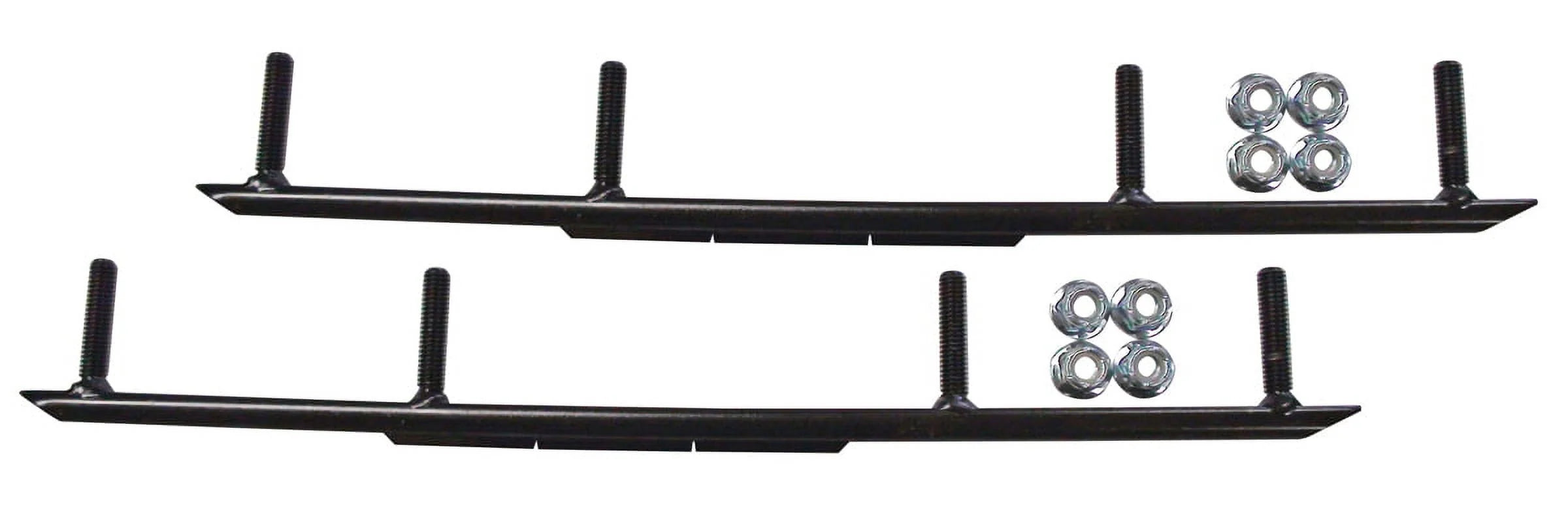 Blue XT Snowmobile Skis with 10" Round Bars Complete Kit J942266