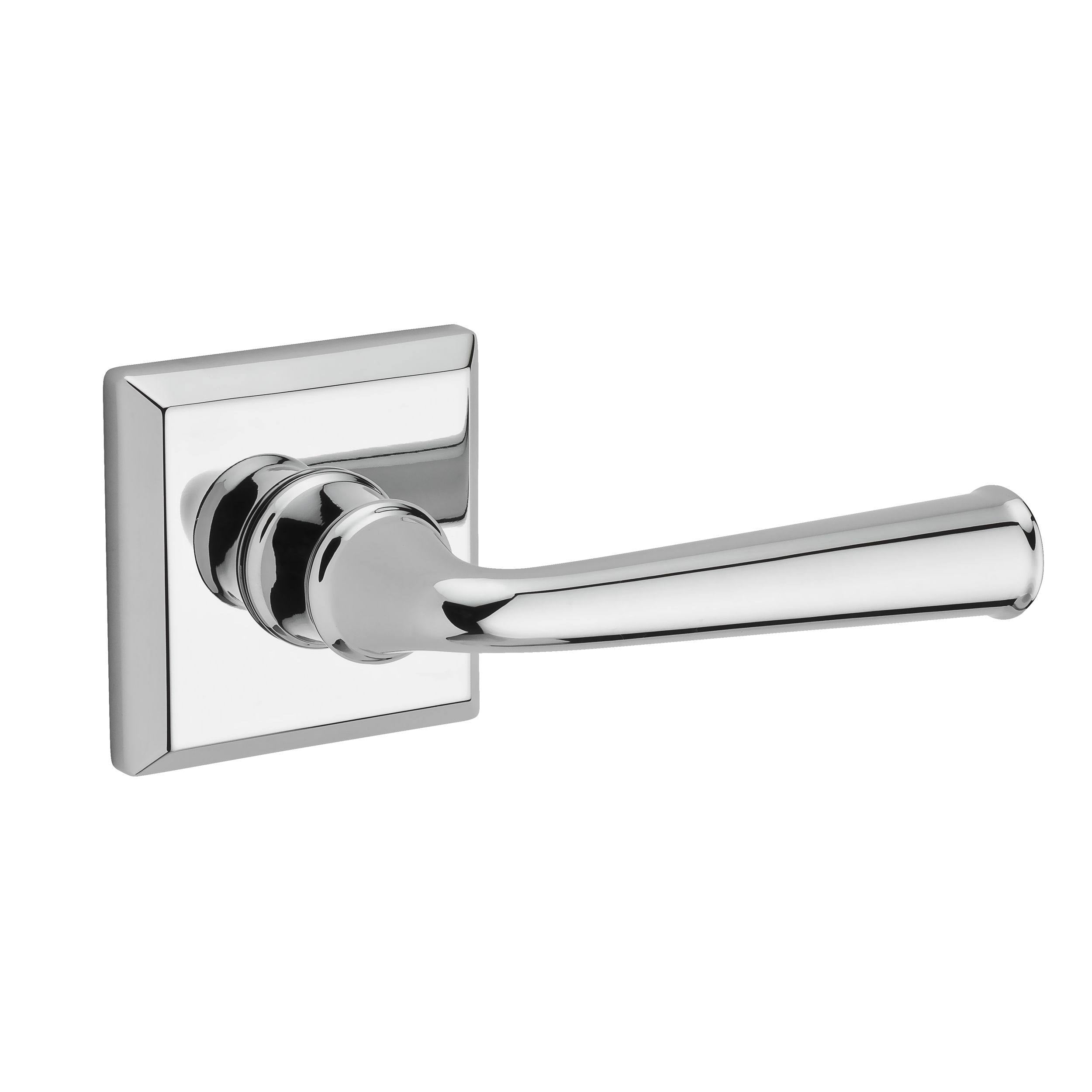 Matte Brass and Black Privacy Lever with Square Rose M564
