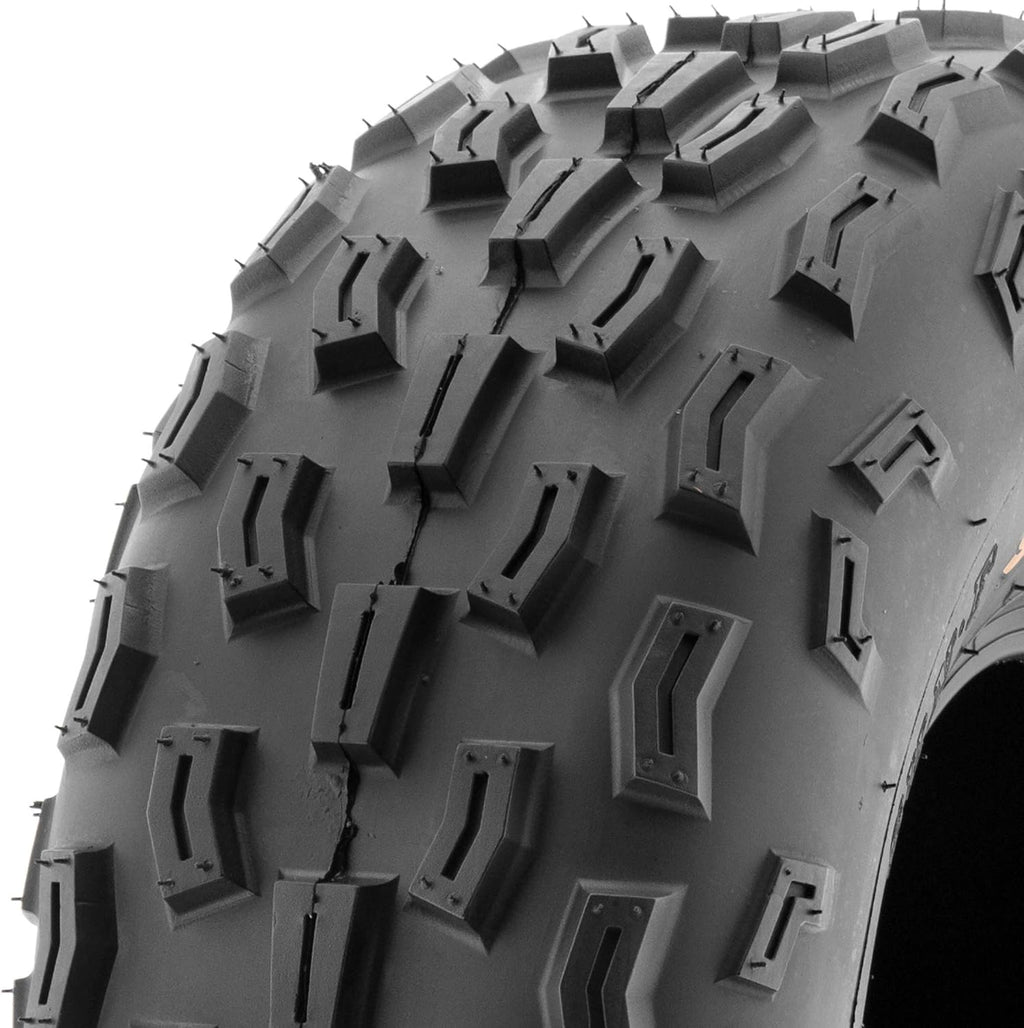 20x7-8 ATV UTV Go-Karts Tire, Knobby Tread, 6 PR, Tubeless Pack of 2 P776