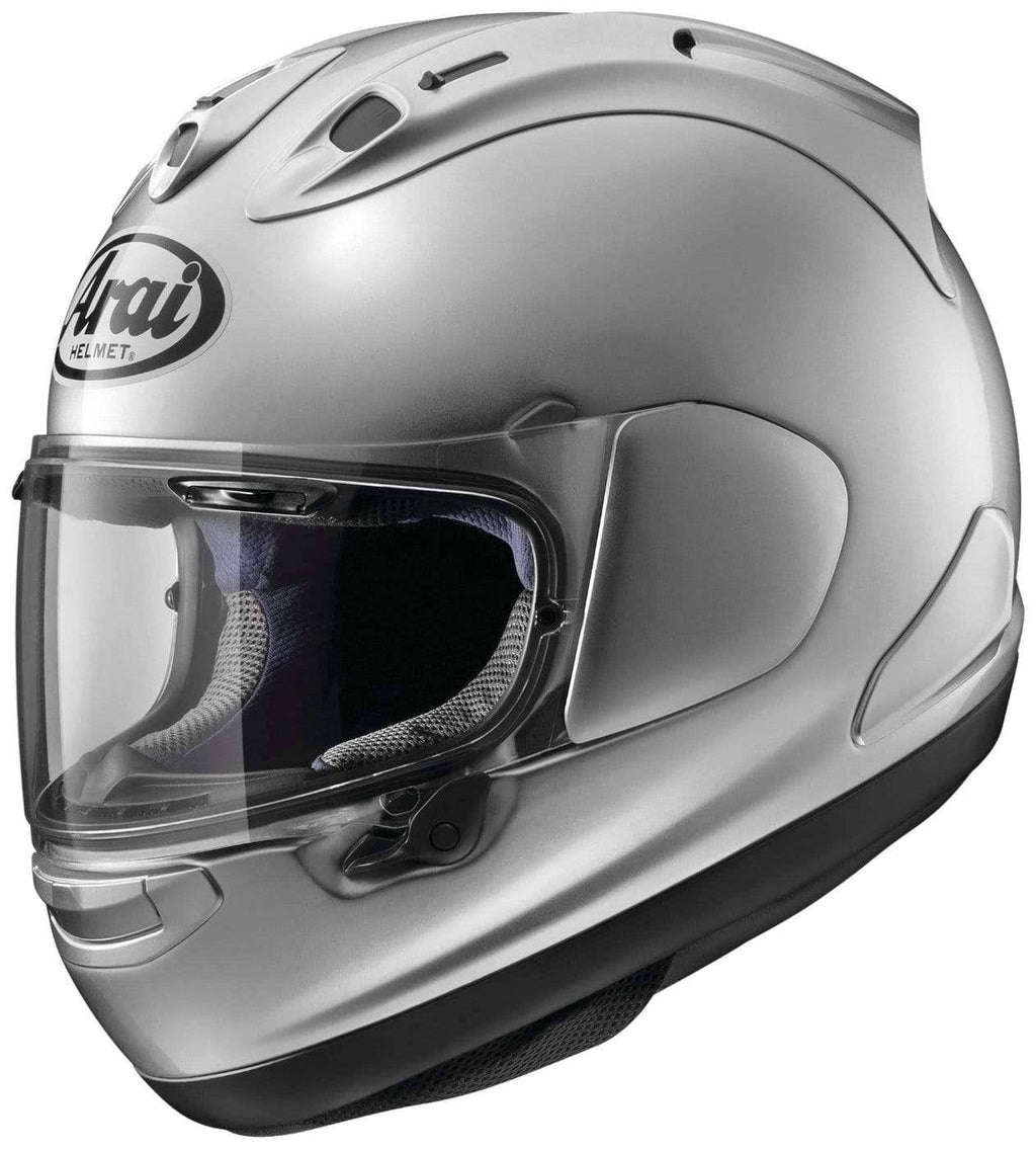 Aluminum Silver XL Motorcycle Helmet W6693