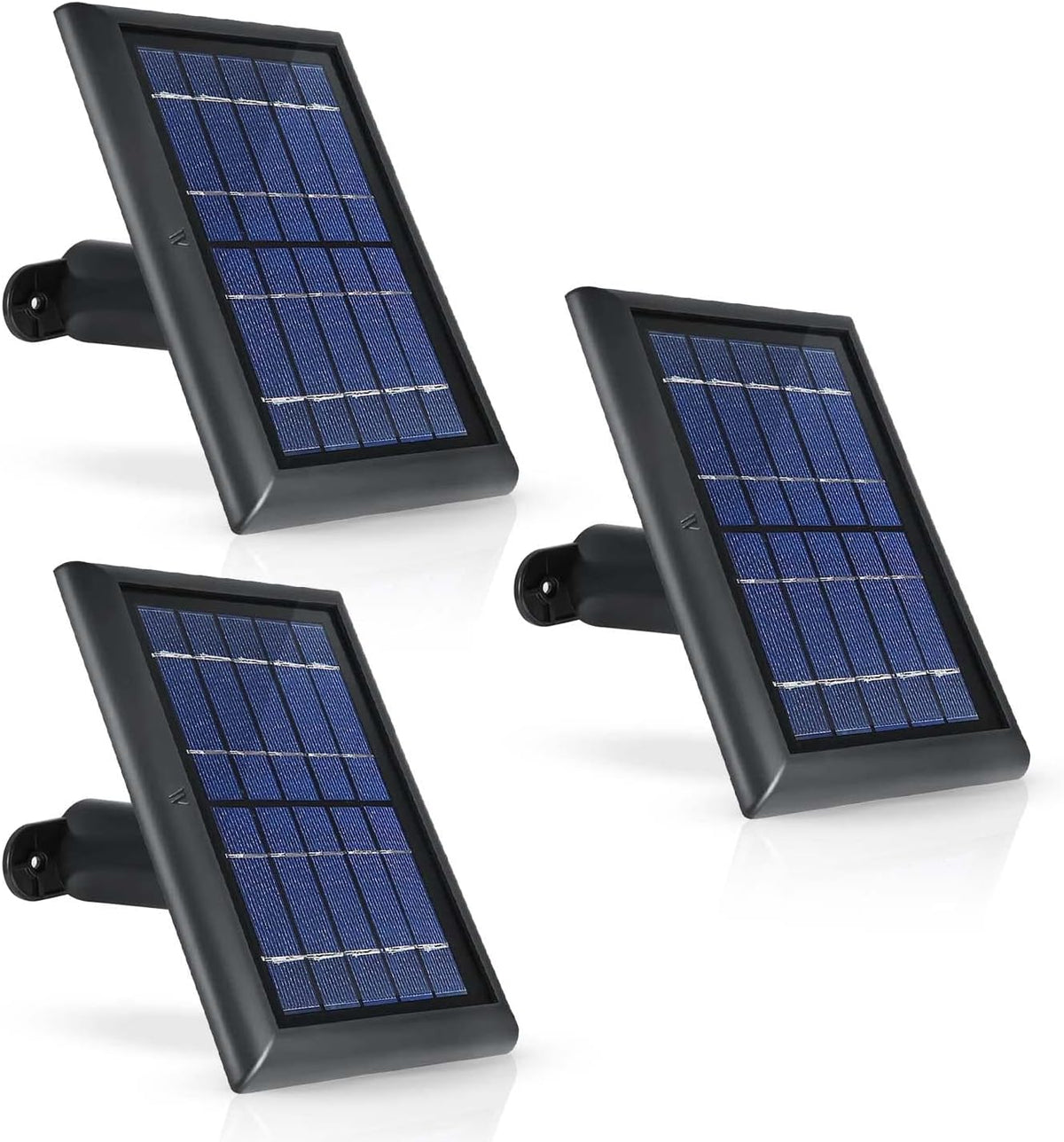 3-Pack Black Solar Panel with 13.1ft Cable S5298