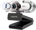 1080P Webcam with Microphone, Full HD Streaming Web Camera, 90° View Computer Camera, Manual Focus USB Camera F743129