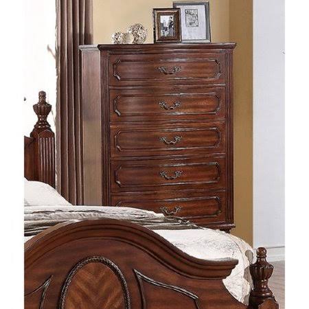 Brown 5 Drawer Fiberboard Chest H701