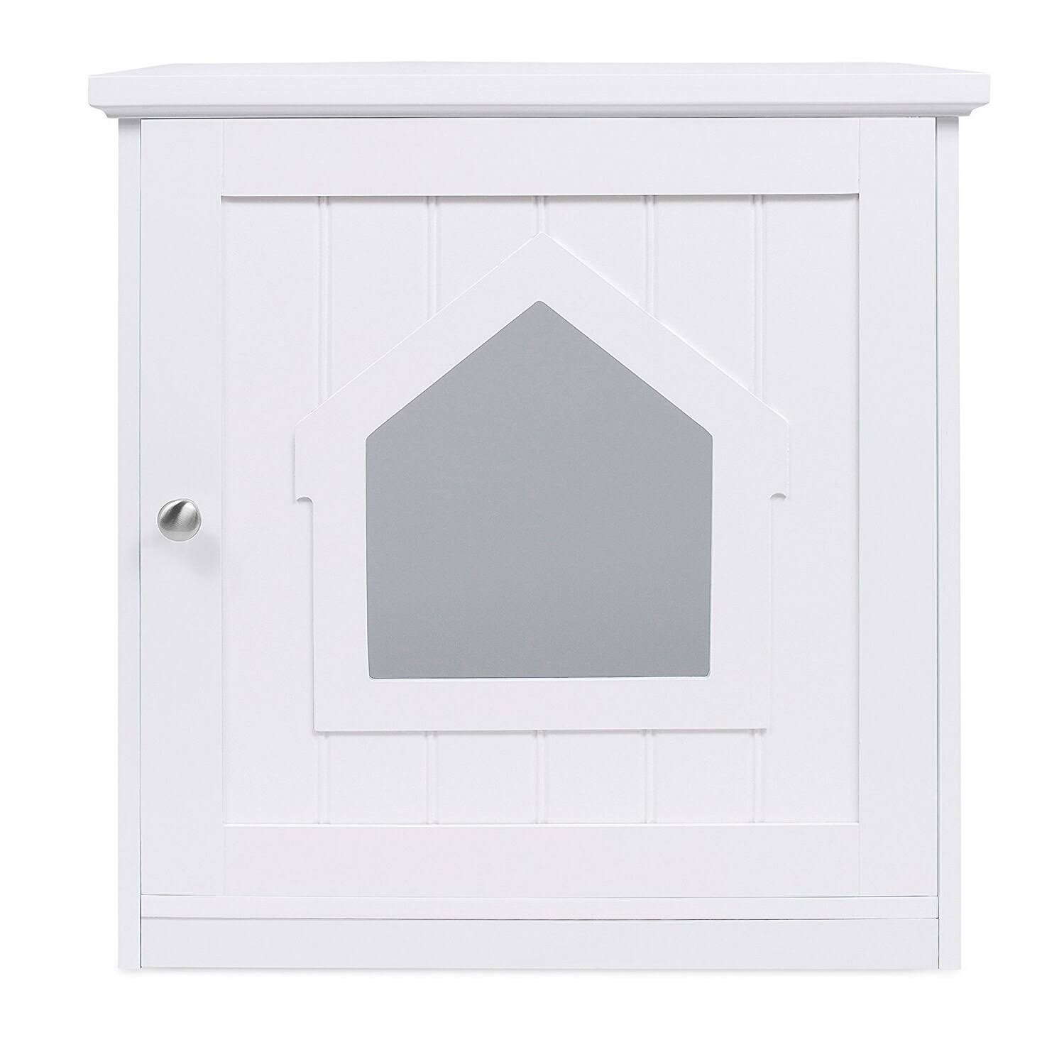 White Decorative Cat House Side Table M85737