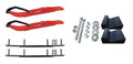 Red XT Snowmobile Skis with 10" Round Bars Complete Kit E846581