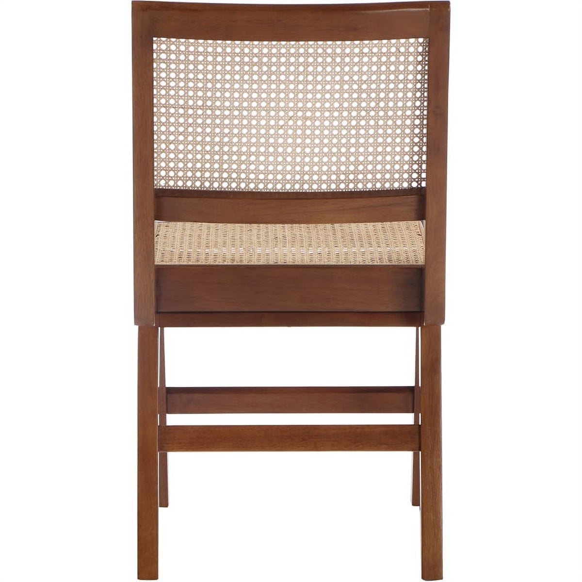 18.1" Solid Wood Dining Side Chair in Walnut (Set of 2) M13482