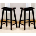 Black Cherry Saddle Design Bar Stools, Set of 2 K678590