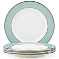 Aqua Tidbit Plates, Set 4 J834