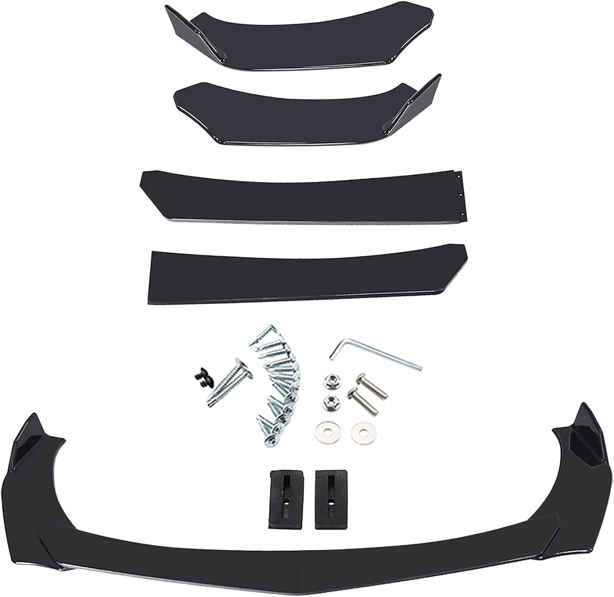 Universal Front Bumper Lip Chin Spoiler PP Pack of 2 H84313