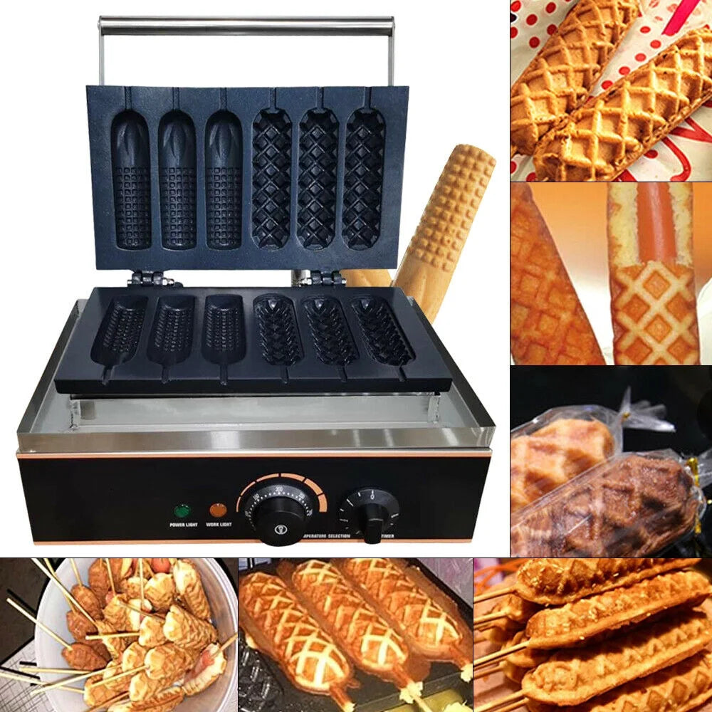 6 Slots Nonstick Electric Waffle Maker B6070