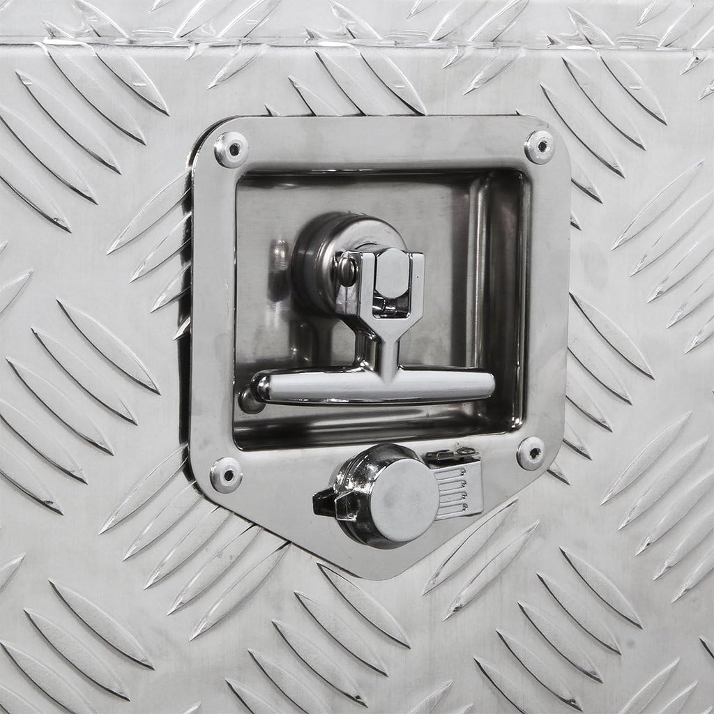 36-Inch Aluminum Truck Underbody Flatbox Pickup Tool Box Storage Lock with Keys J6110