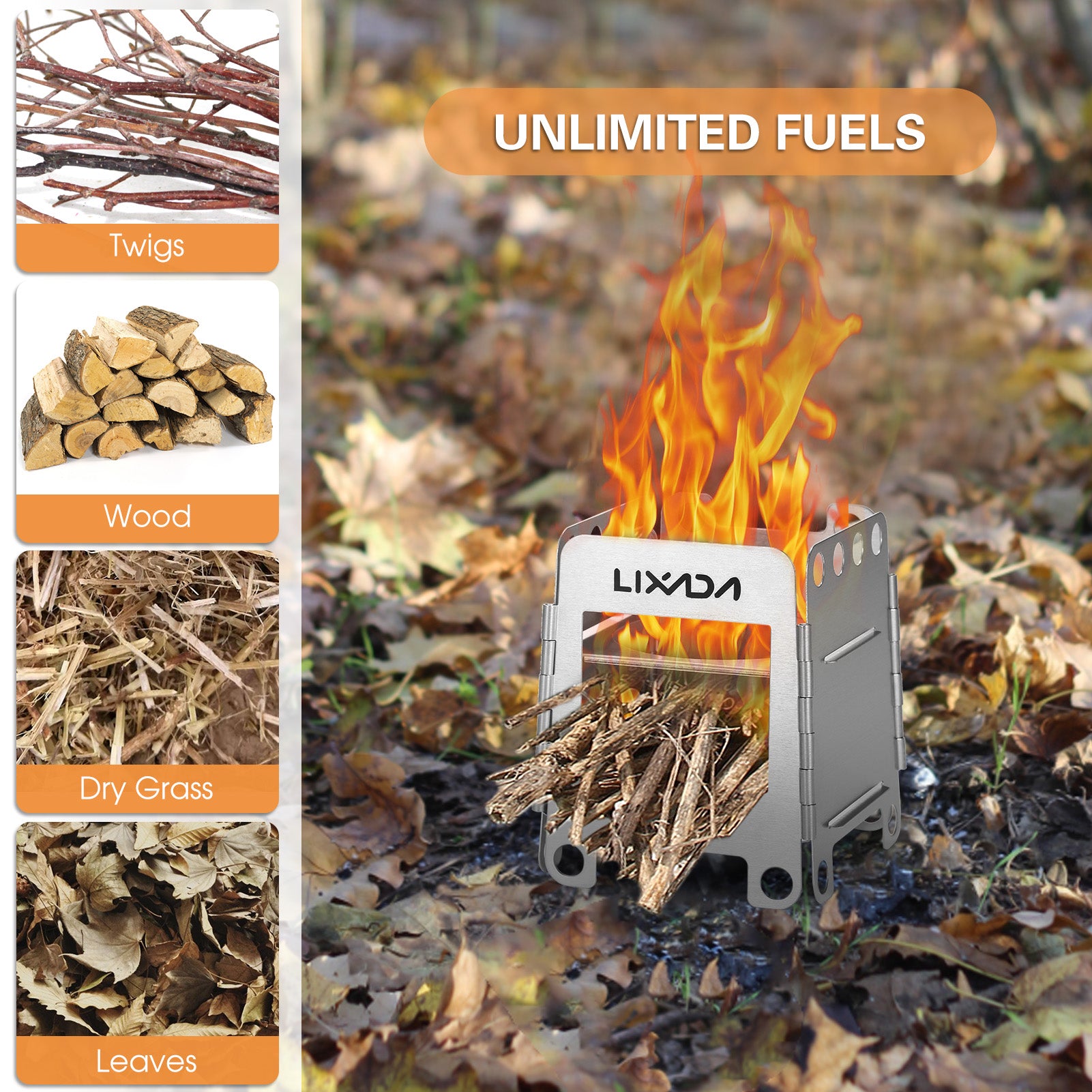 Outdoor Stainless Steel Wood Stove Z77733