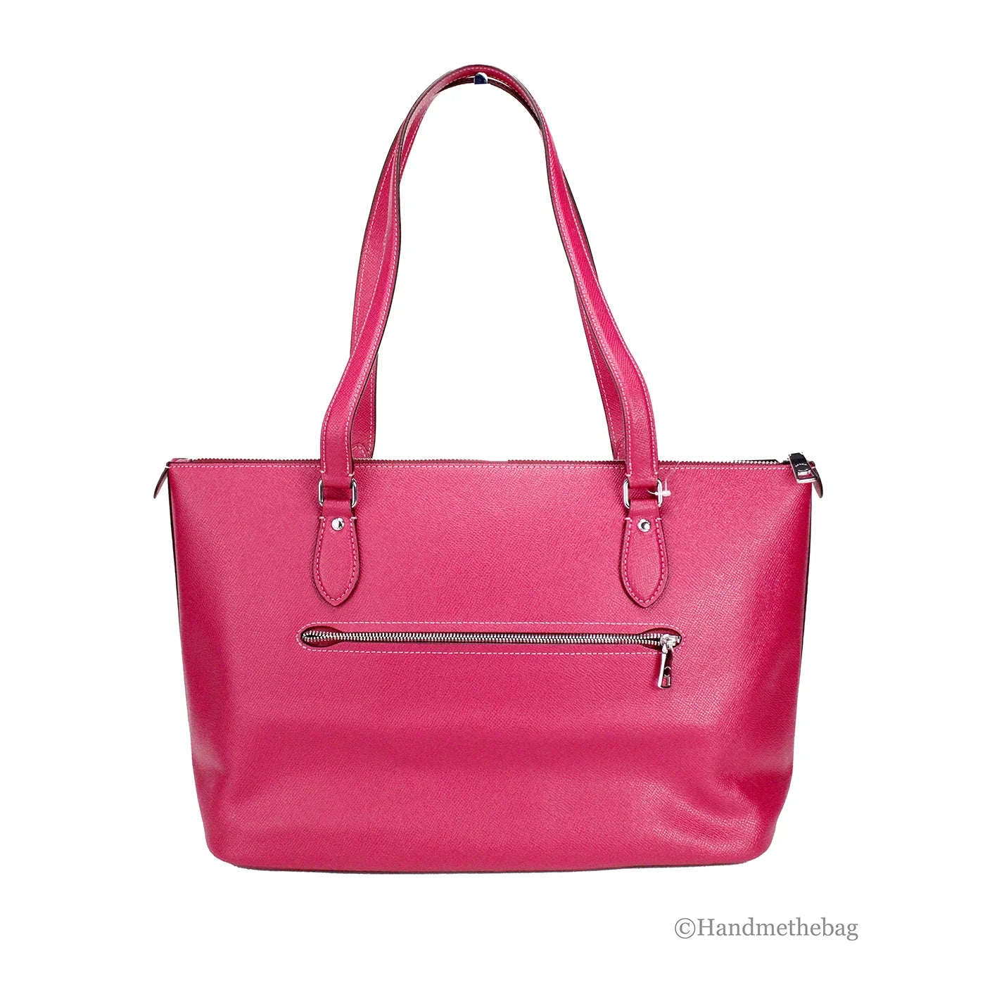 Bright Violet Crossgrain Leather Tote Shoulder Bag H93682