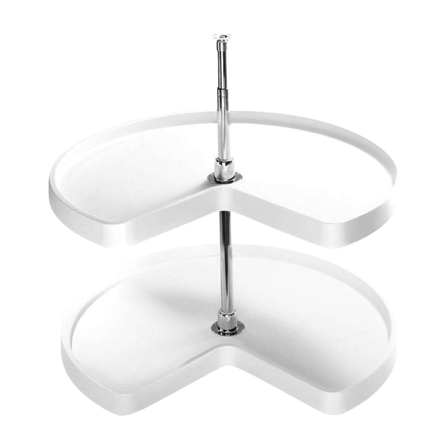 Kidney Shape 2 Shelf Corner Lazy Susan X724443
