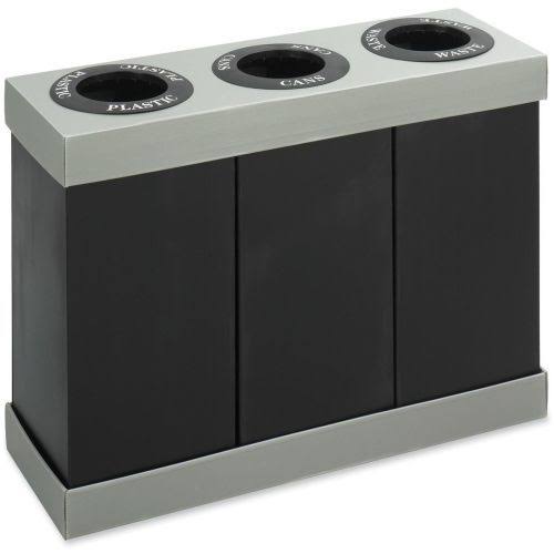 Rectangular 3-Bin Recycling Center I491