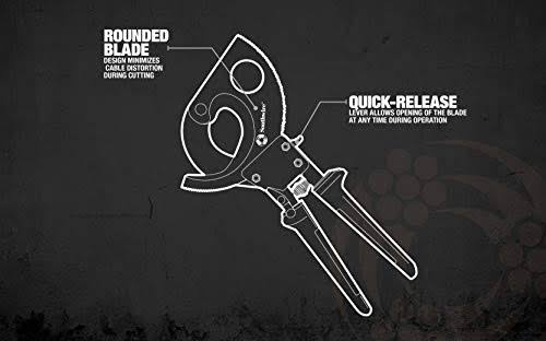 Ratcheting Cable Cutters with Comfort Grip Handles W369