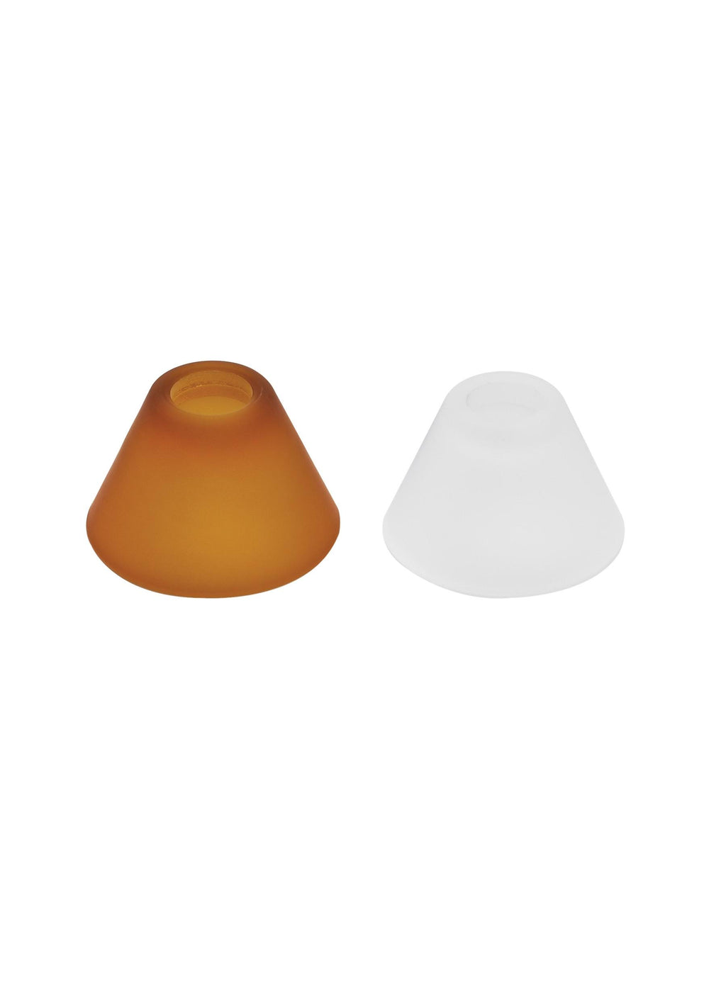 Amber Frosted Cone Glass Shield M2168