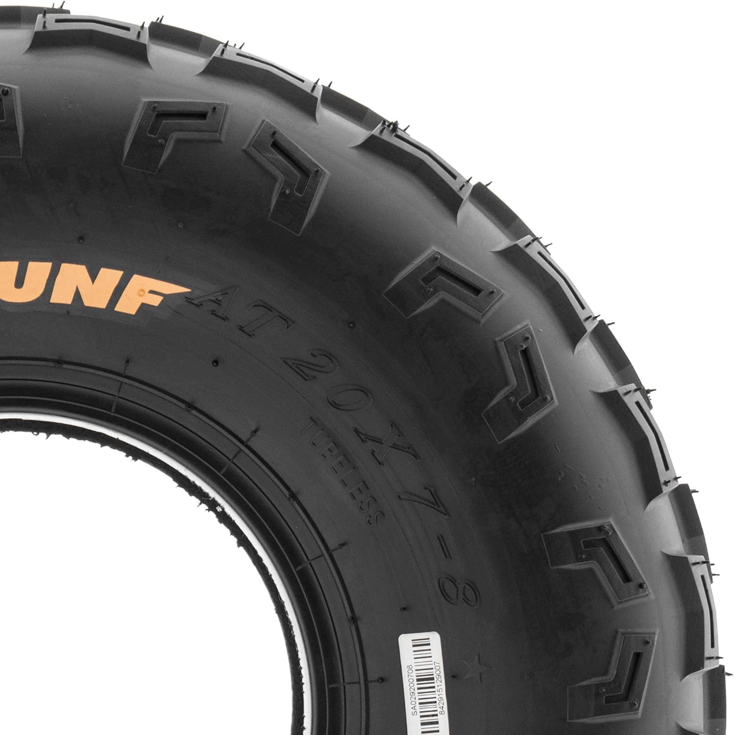 20x7-8 ATV UTV Go-Karts Tire, Knobby Tread, 6 PR, Tubeless Pack of 2 P776