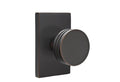 Oil Rubbed Bronze Modern Rectangular Rose Passage Knob E668