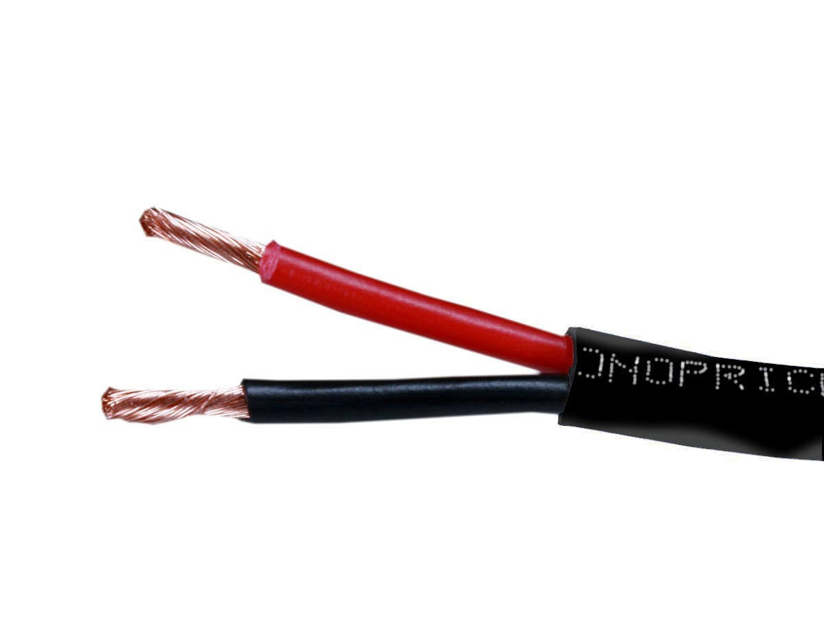 14AWG CL2 Rated 4-Conductor Speaker Wire, 250ft, Black G1105