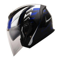 Large Blue Motorcycle Open Face Helmet I554948