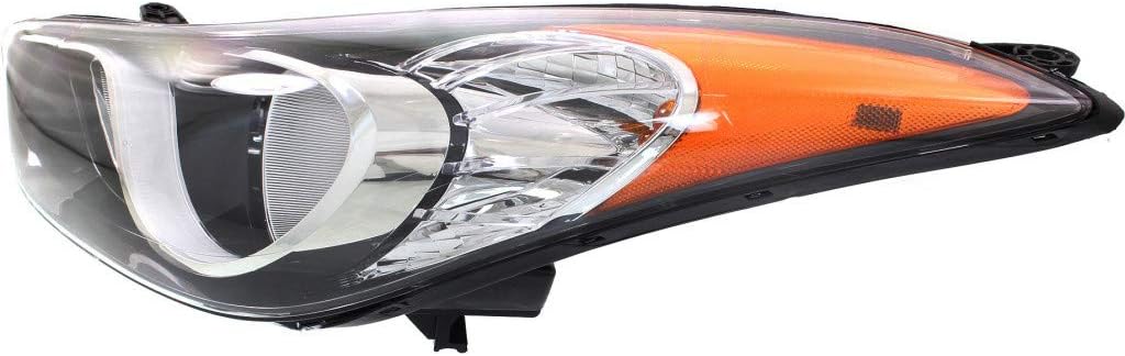 Driver Side Headlight Assembly for Hyundai Elantra Sedan 2011 2012 2013 W88859