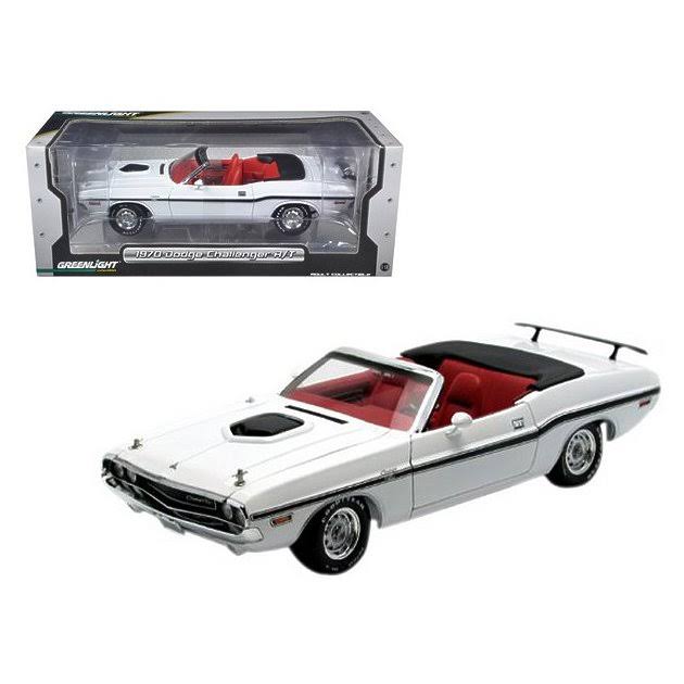 1970 Dodge Challenger Convertible White 1-18 Diecast Car Model W116