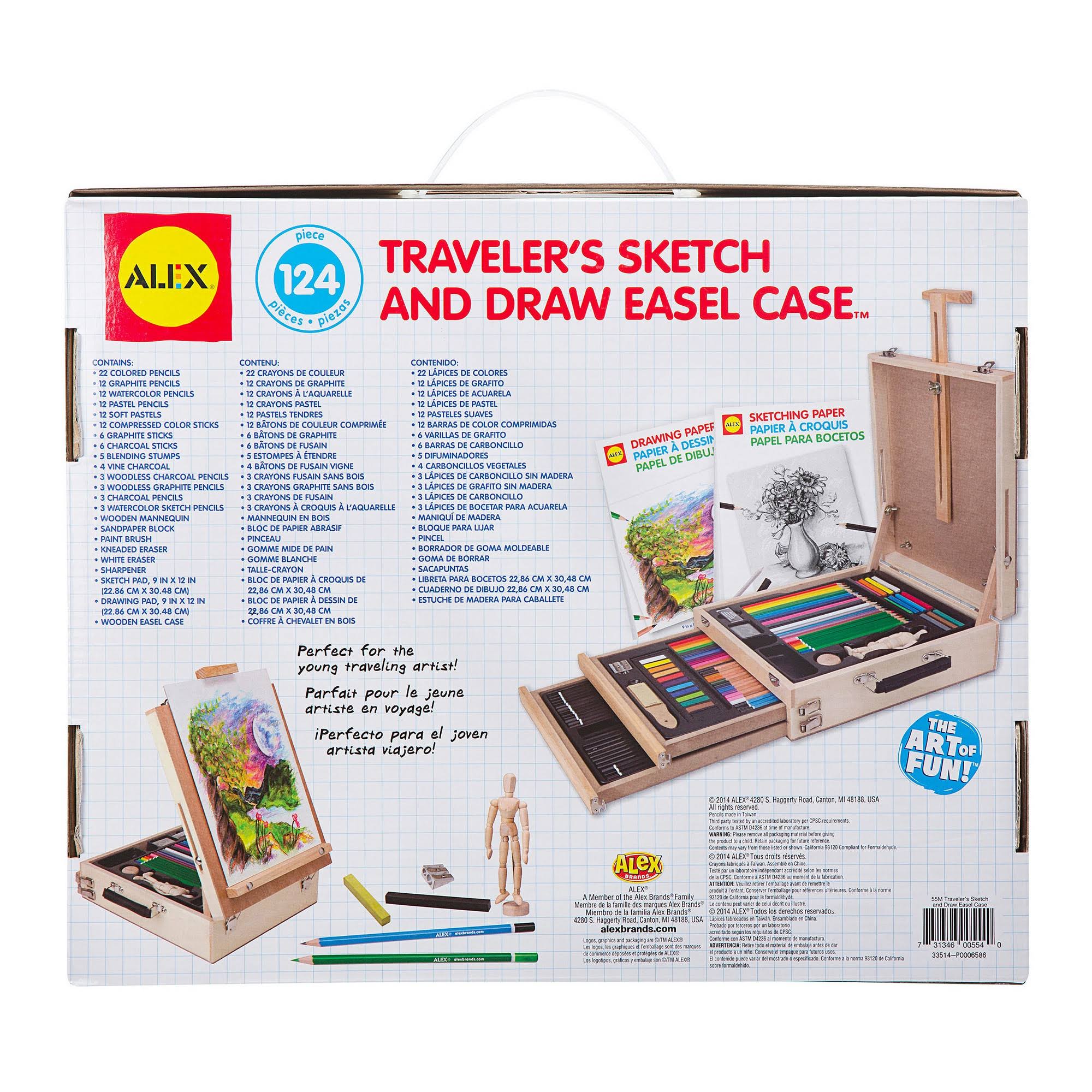 Travelers Sketch & Draw Easel Case E676
