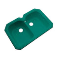 33 in. Undermount Acrylic Double Bowl Kitchen Sink in Verde K5123