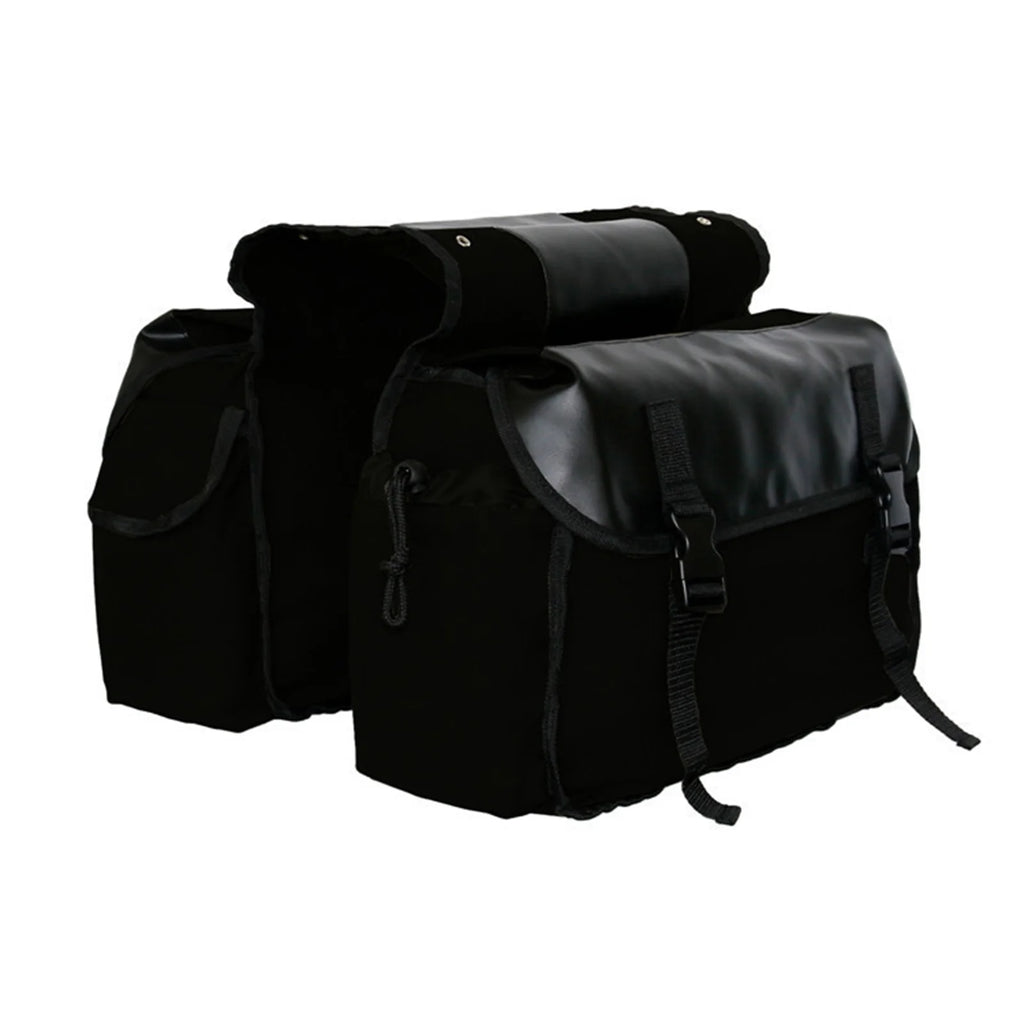 Large Capacity Canvas Waterproof Motorcycle Saddle Bag S499
