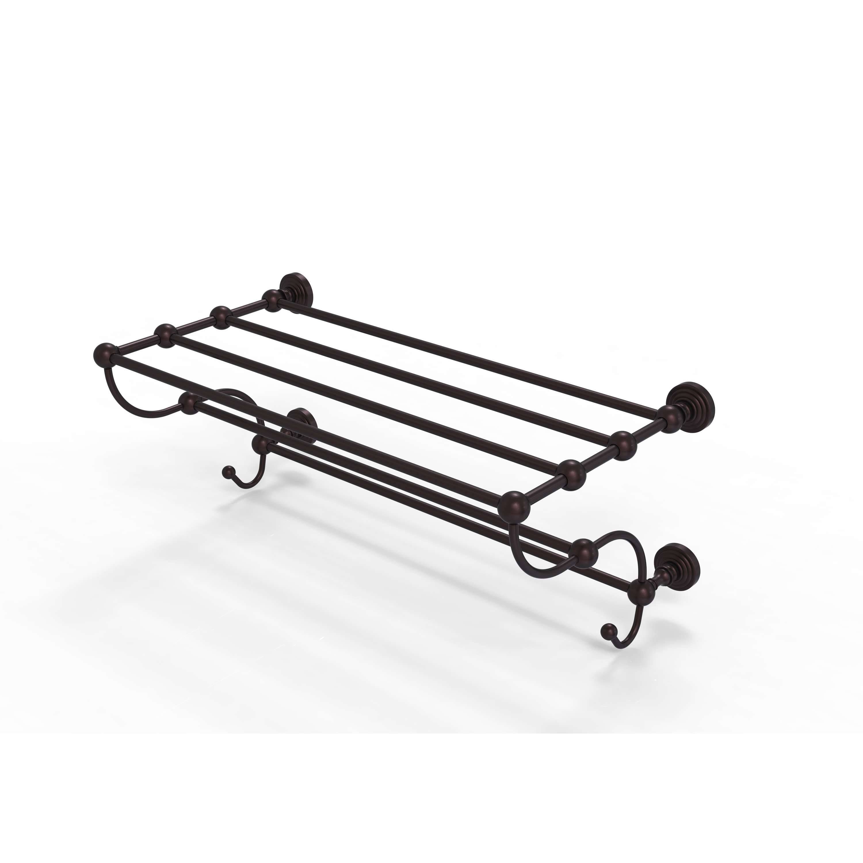 Antique Bronze Train Rack Towel Shelf S599333