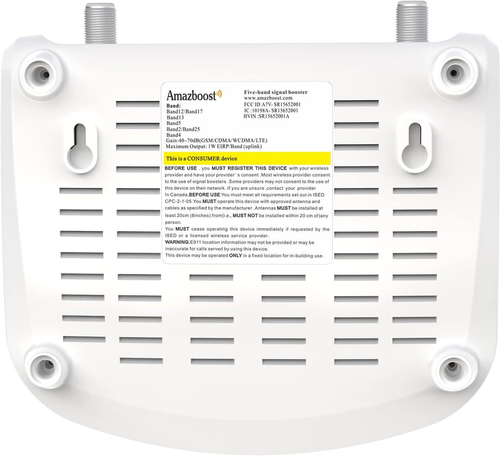 Cell Phone Signal Booster, 5 Band 3G 4G LTE, Up to 1,500 Square ft U281