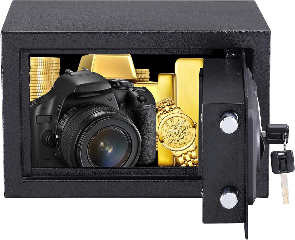 Black Solid Alloy Steel Electronic Security Safe Box O77433