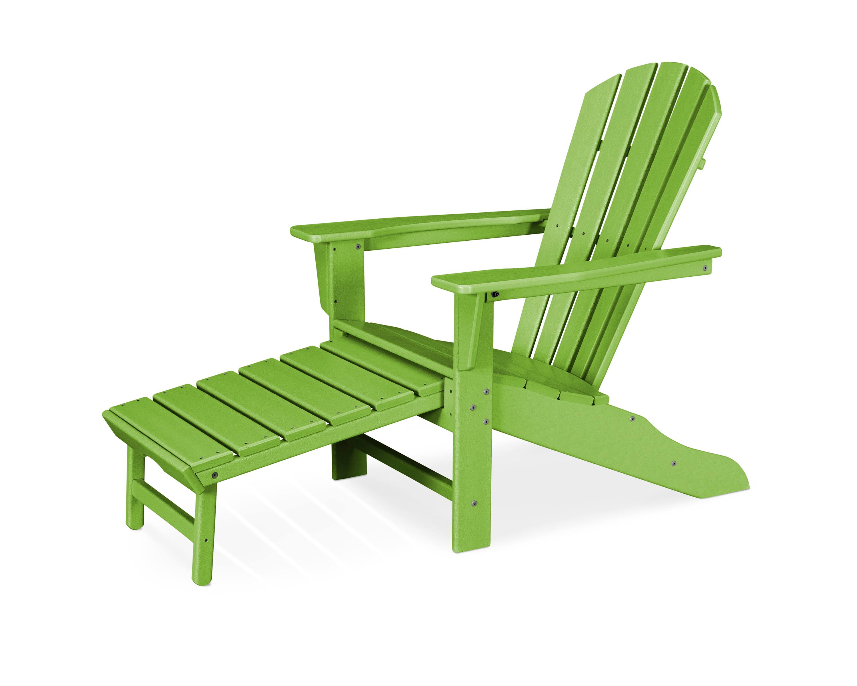 Lime Adirondack with Hideaway Ottoman Y15930